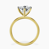 14kt Yellow Gold Six Prong Solitaire 1.5mm Lab Diamond Ring side right image one
