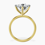 10kt Yellow Gold Six Prong Solitaire 1.5mm Lab Diamond Ring side right image one