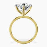 14kt Yellow Gold Six Prong Solitaire 1.5mm Lab Diamond Ring side right image one