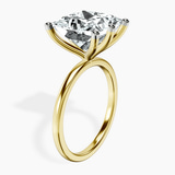 14kt Yellow Gold Six Prong Solitaire 1.5mm Lab Diamond Ring standing product image one