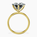 14kt Yellow Gold Six Prong Solitaire 1.5mm Lab Diamond Ring side right image one