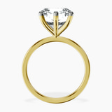 14kt Yellow Gold Six Prong Solitaire 1.5mm Lab Diamond Ring side right image one