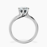 Platinum Seraphina Twist Prongs Solitaire 1.5mm Lab Diamond Ring side right image one