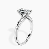 Platinum Seraphina Twist Prongs Solitaire 1.5mm Lab Diamond Ring standing product image one