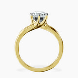 10kt Yellow Gold Seraphina Twist Prongs Solitaire 1.5mm Lab Diamond Ring side right image one