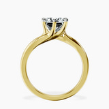 10kt Yellow Gold Seraphina Twist Prongs Solitaire 1.5mm Lab Diamond Ring side right image one