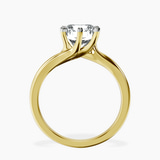 10kt Yellow Gold Seraphina Twist Prongs Solitaire 1.5mm Lab Diamond Ring side right image one