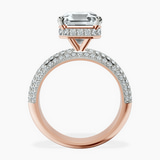 18kt Rose Gold Casimer Secret Halo Lab Diamond Ring side right image one
