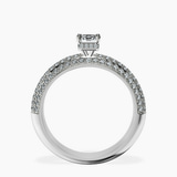 10kt White Gold Casimer Secret Halo Lab Diamond Ring side right image one