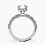 10kt White Gold Casimer Secret Halo Lab Diamond Ring side right image one