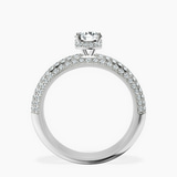 10kt White Gold Casimer Secret Halo Lab Diamond Ring side right image one