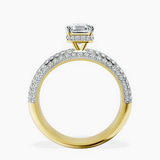 18kt Yellow Gold Casimer Secret Halo Lab Diamond Ring side right image one