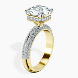 14kt Yellow Gold Casimer Secret Halo Lab Diamond Ring standing product image one