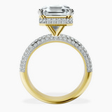 18kt Yellow Gold Casimer Secret Halo Lab Diamond Ring side right image one
