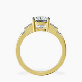 9ct Rose Gold Joy Tapering Side Stone Lab Diamond Ring side right image one
