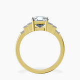 9ct Yellow Gold Joy Tapering Side Stone Lab Diamond Ring side right image one