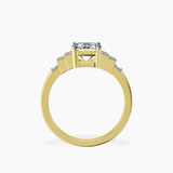 10kt Yellow Gold Joy Tapering Side Stone Lab Diamond Ring side right image one