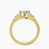 18ct Yellow Gold Joy Tapering Side Stone Lab Diamond Ring side right image one