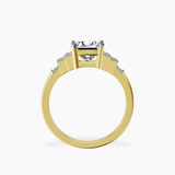 10kt Yellow Gold Joy Tapering Side Stone Lab Diamond Ring side right image one