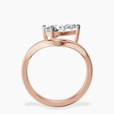 10kt Rose Gold Eden Crest Lab Diamond Ring side right image one