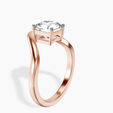 10kt Rose Gold Eden Crest Lab Diamond Ring standing product image one
