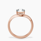 10kt Rose Gold Eden Crest Lab Diamond Ring side right image one
