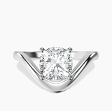 Platinum Eden Crest Lab Diamond Ring front image