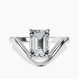 14kt White Gold Eden Crest Lab Diamond Ring front image