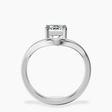 14kt White Gold Eden Crest Lab Diamond Ring side right image one