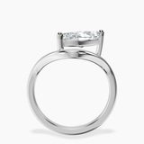 18kt White Gold Eden Crest Lab Diamond Ring side right image one