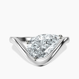 Platinum Eden Crest Lab Diamond Ring front image