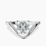 Platinum Eden Crest Lab Diamond Ring front image