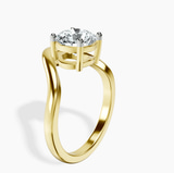 18kt Yellow Gold Eden Crest Lab Diamond Ring standing product image one
