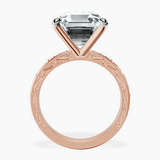 14kt Rose Gold Antique Allure Vintage Lab Diamond Ring side right image one
