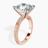 18kt Rose Gold Antique Allure Vintage Lab Diamond Ring standing product image one