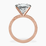 18kt Rose Gold Antique Allure Vintage Lab Diamond Ring side right image one