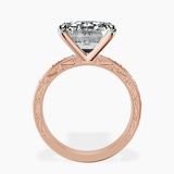 10kt Rose Gold Antique Allure Vintage Lab Diamond Ring side right image one