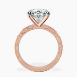 18kt Rose Gold Antique Allure Vintage Lab Diamond Ring side right image one