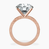 18kt Rose Gold Antique Allure Vintage Lab Diamond Ring side right image one