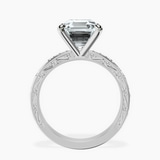 Platinum Antique Allure Vintage Lab Diamond Ring side right image one