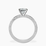 Platinum Antique Allure Vintage Lab Diamond Ring side right image one