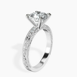 Platinum Antique Allure Vintage Lab Diamond Ring standing product image one