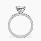 Platinum Antique Allure Vintage Lab Diamond Ring side right image one