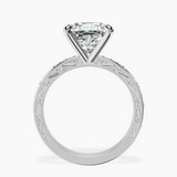 Platinum Antique Allure Vintage Lab Diamond Ring side right image one