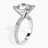 Platinum Antique Allure Vintage Lab Diamond Ring standing product image one