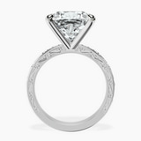 Platinum Antique Allure Vintage Lab Diamond Ring side right image one