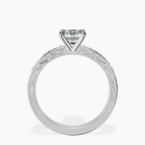 Platinum Antique Allure Vintage Lab Diamond Ring side right image one