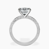 Platinum Antique Allure Vintage Lab Diamond Ring side right image one