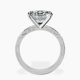Platinum Antique Allure Vintage Lab Diamond Ring side right image one