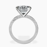 Platinum Antique Allure Vintage Lab Diamond Ring side right image one